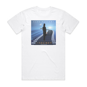 Alan Parsons The Secret Album Cover T-Shirt White Alan Parsons The Secret Album Cover T-Shirt White