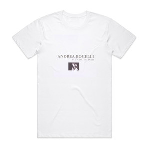 Andrea Bocelli Viaggio Italiano Album Cover T-Shirt White Andrea Bocelli Viaggio Italiano Album Cover T-Shirt White