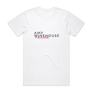 Amy Winehouse Frank 2 Album Cover T-Shirt White Amy Winehouse Frank 2 Album Cover T-Shirt White