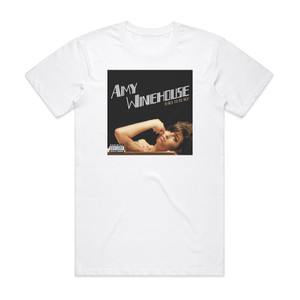 Amy Winehouse Back To Black 1 Album Cover T-Shirt White Amy Winehouse Back To Black 1 Album Cover T-Shirt White