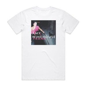 Amy Winehouse Frank Album Cover T-Shirt White Amy Winehouse Frank Album Cover T-Shirt White