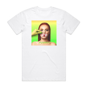 Alexandra Stan Cherry Pop Remixes Album Cover T-Shirt White Alexandra Stan Cherry Pop Remixes Album Cover T-Shirt White