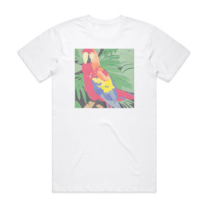 Algernon Cadwallader Parrot Flies Album Cover T-Shirt White Algernon Cadwallader Parrot Flies Album Cover T-Shirt White