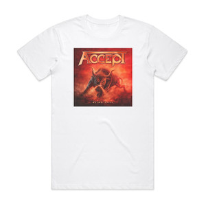 Accept Blind Rage Album Cover T-Shirt White Accept Blind Rage Album Cover T-Shirt White