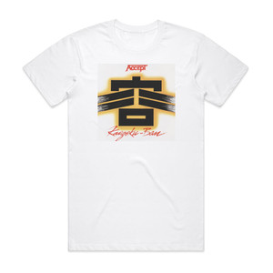 Accept Kaizoku Ban Live In Japan Album Cover T-Shirt White Accept Kaizoku Ban Live In Japan Album Cover T-Shirt White