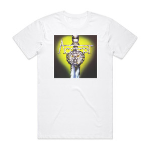 Accept Im A Rebel Album Cover T-Shirt White Accept Im A Rebel Album Cover T-Shirt White