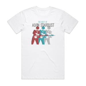 Alvin Stardust Best Of Alvin Stardust Album Cover T-Shirt White Alvin Stardust Best Of Alvin Stardust Album Cover T-Shirt White
