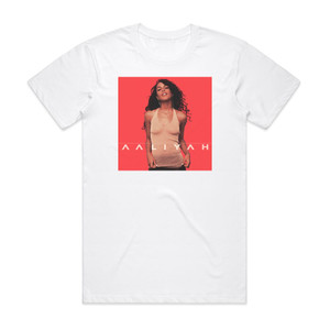 Aaliyah Aaliyah 1 Album Cover T-Shirt White Aaliyah Aaliyah 1 Album Cover T-Shirt White