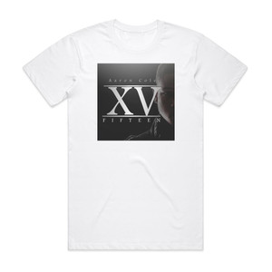 Aaron Cole 15 Album Cover T-Shirt White Aaron Cole 15 Album Cover T-Shirt White
