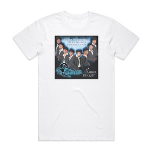 Alacranes Musical A Cambio De Que Album Cover T-Shirt White Alacranes Musical A Cambio De Que Album Cover T-Shirt White