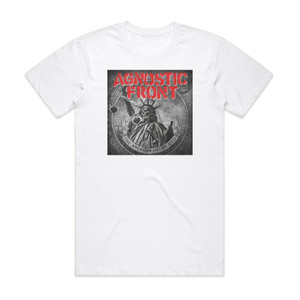 Agnostic Front The American Dream Died Album Cover T-Shirt White Agnostic Front The American Dream Died Album Cover T-Shirt White