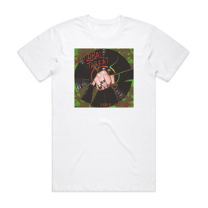 A Global Threat Here We Are Album Cover T-Shirt White A Global Threat Here We Are Album Cover T-Shirt White