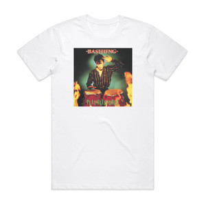 Alain Bashung Play Blessures Album Cover T-Shirt White Alain Bashung Play Blessures Album Cover T-Shirt White