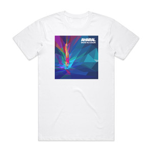 Amaral Salto Al Color Album Cover T-Shirt White Amaral Salto Al Color Album Cover T-Shirt White