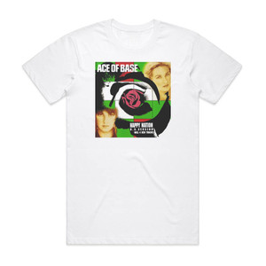 Ace of Base Happy Nation Album Cover T-Shirt White Ace of Base Happy Nation Album Cover T-Shirt White