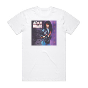 Adam Bomb Fatal Attraction Album Cover T-Shirt White Adam Bomb Fatal Attraction Album Cover T-Shirt White