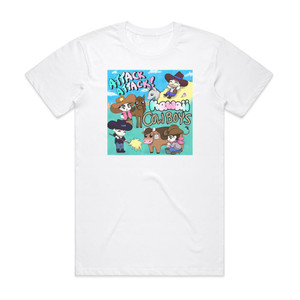 Attack Attack Kawaii Cowboys Album Cover T-Shirt White Attack Attack Kawaii Cowboys Album Cover T-Shirt White