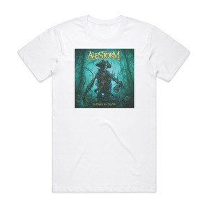 Alestorm No Grave But The Sea Album Cover T-Shirt White Alestorm No Grave But The Sea Album Cover T-Shirt White