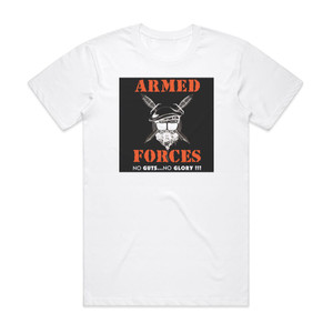 Armed Forces No Gutsno Glory Album Cover T-Shirt White