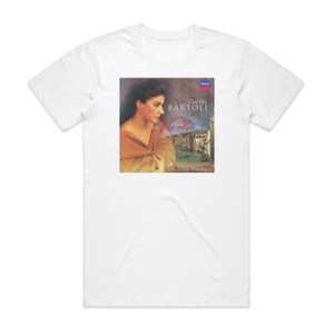 Antonio Vivaldi The Vivaldi Album Il Giardino Armonico Feat Conductor Giovanni Antonini Mezzo Soprano Cecilia Bartoli Album Cover T-Shirt White Antonio Vivaldi The Vivaldi Album Il Giardino Armonico Feat Conductor Giovanni Antonini Mezzo Soprano Cecilia Bartoli Album Cover T-Shirt White