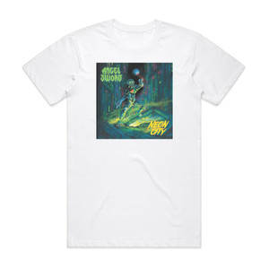 Angel Sword Neon City Album Cover T-Shirt White Angel Sword Neon City Album Cover T-Shirt White