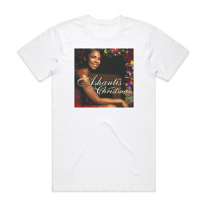 Ashanti Ashantis Christmas Album Cover T-Shirt White Ashanti Ashantis Christmas Album Cover T-Shirt White