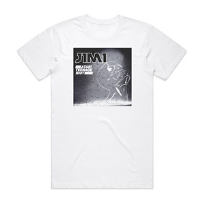 Atari Teenage Riot J1M1 Album Cover T-Shirt White Atari Teenage Riot J1M1 Album Cover T-Shirt White