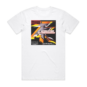 Atari Teenage Riot Revolution Action Ep Album Cover T-Shirt White Atari Teenage Riot Revolution Action Ep Album Cover T-Shirt White