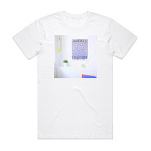 Animal Collective Live At 930 Album Cover T-Shirt White Animal Collective Live At 930 Album Cover T-Shirt White