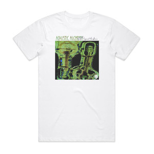 Acoustic Alchemy Against The Grain Album Cover T-Shirt White Acoustic Alchemy Against The Grain Album Cover T-Shirt White