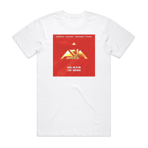 Asia Live 09 X1 90 Album Cover T-Shirt White
