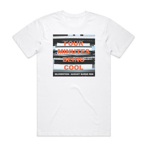 August Burns Red Four Minutes Being Cool Album Cover T-Shirt White August Burns Red Four Minutes Being Cool Album Cover T-Shirt White
