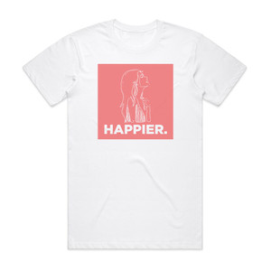 As December Falls Happier Album Cover T-Shirt White As December Falls Happier Album Cover T-Shirt White
