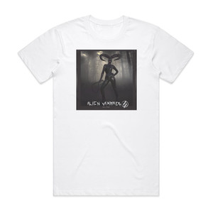 Alien Vampires Evil Twins Album Cover T-Shirt White Alien Vampires Evil Twins Album Cover T-Shirt White