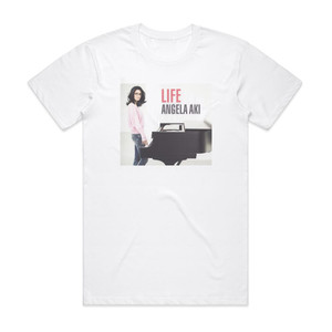 Angela Aki Life Album Cover T-Shirt White Angela Aki Life Album Cover T-Shirt White