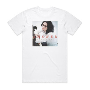 Angela Aki Answer Album Cover T-Shirt White Angela Aki Answer Album Cover T-Shirt White