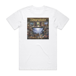 Adventure Caught In The Web Album Cover T-Shirt White Adventure Caught In The Web Album Cover T-Shirt White