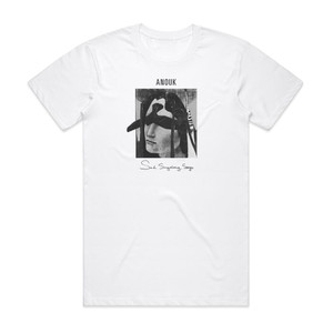 Anouk Sad Singalong Songs Album Cover T-Shirt White Anouk Sad Singalong Songs Album Cover T-Shirt White