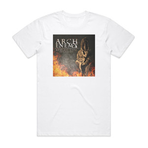 Arch Enemy Stolen Life 1 Album Cover T-Shirt White Arch Enemy Stolen Life 1 Album Cover T-Shirt White