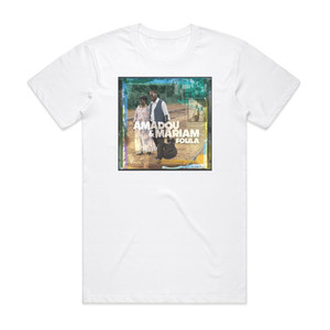 Amadou and Mariam Folila Album Cover T-Shirt White Amadou and Mariam Folila Album Cover T-Shirt White