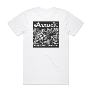 Assuck Misery Index Album Cover T-Shirt White Assuck Misery Index Album Cover T-Shirt White