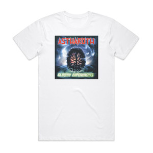 Astharoth Gloomy Experiments Album Cover T-Shirt White Astharoth Gloomy Experiments Album Cover T-Shirt White