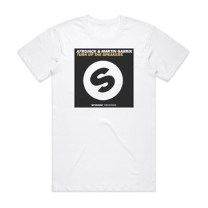 Afrojack Turn Up The Speakers 1 Album Cover T-Shirt White Afrojack Turn Up The Speakers 1 Album Cover T-Shirt White