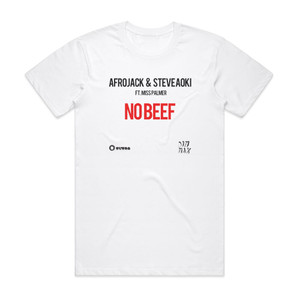 Afrojack No Beef Album Cover T-Shirt White Afrojack No Beef Album Cover T-Shirt White