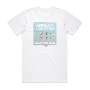Afrojack Wave Your Flag Album Cover T-Shirt White Afrojack Wave Your Flag Album Cover T-Shirt White