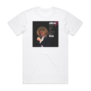 Alice Lungo La Strada Live Album Cover T-Shirt White Alice Lungo La Strada Live Album Cover T-Shirt White