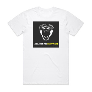 Against Me New Wave Album Cover T-Shirt White Against Me New Wave Album Cover T-Shirt White