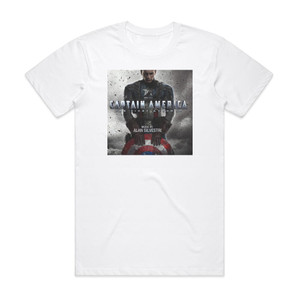 Alan Silvestri Captain America The First Avenger Album Cover T-Shirt White Alan Silvestri Captain America The First Avenger Album Cover T-Shirt White