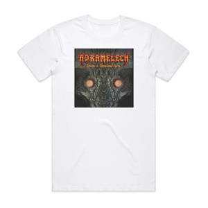 Adramelech Terror Of Thousand Faces Album Cover T-Shirt White Adramelech Terror Of Thousand Faces Album Cover T-Shirt White