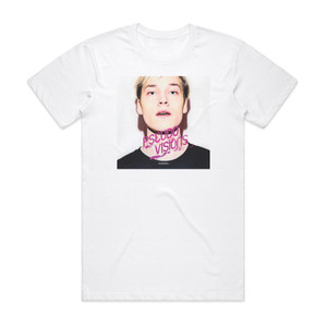 Asbjorn Pseudo Visions Album Cover T-Shirt White Asbjorn Pseudo Visions Album Cover T-Shirt White